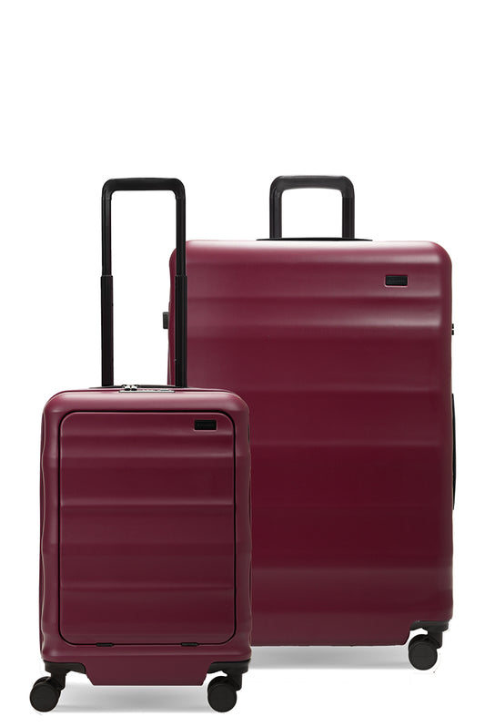 Luna-Air Front Access Carry-On & Large Set Merlot