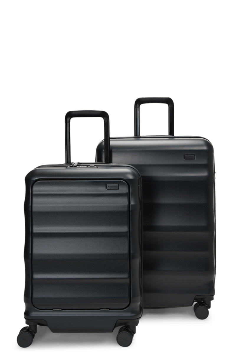 Luna-Air Front Access Carry-On & Medium Set Black