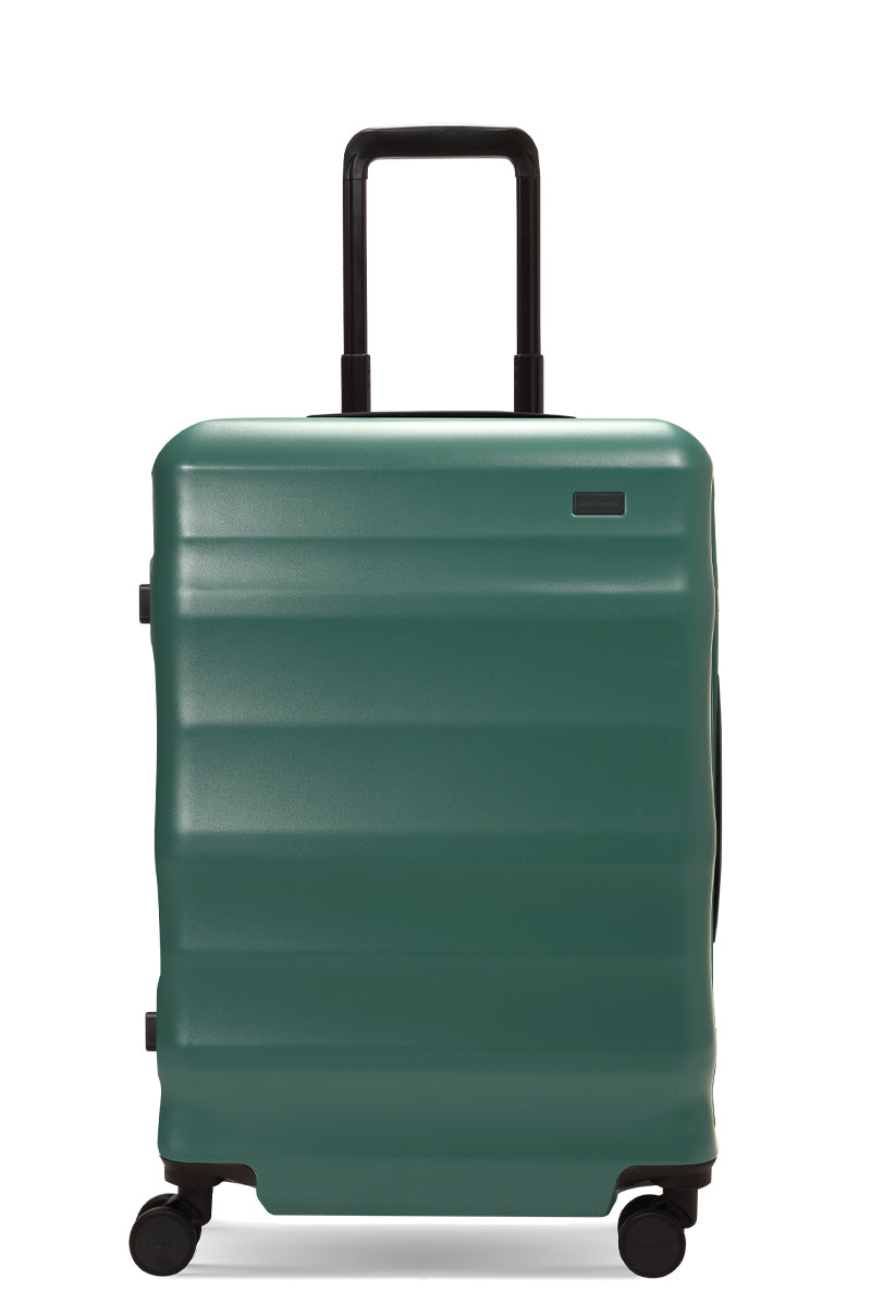 Luna-Air Medium Checked Suitcase Forest Green