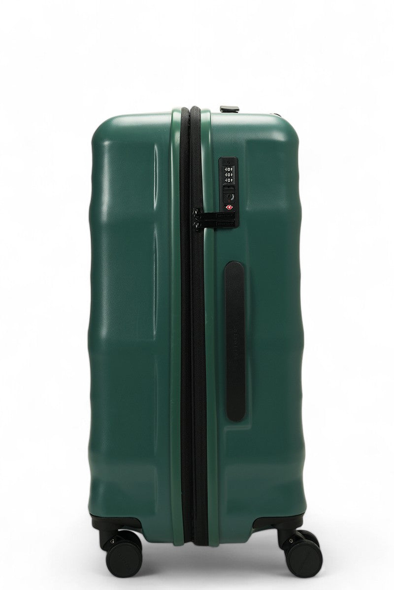 Luna-Air Medium Checked Suitcase Forest Green