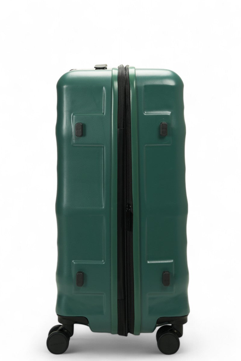 Luna-Air Medium Checked Suitcase Forest Green