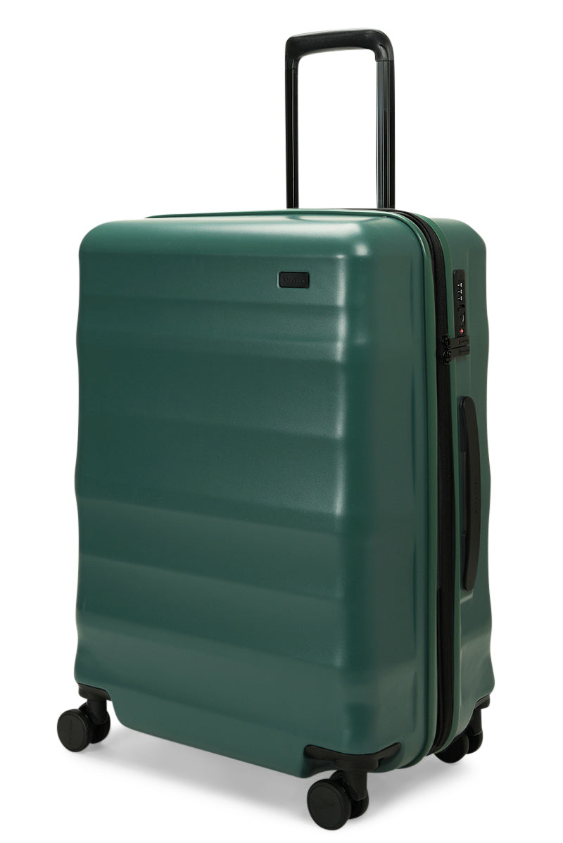 Luna-Air Medium Checked Suitcase Forest Green
